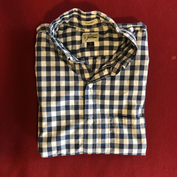 J. Crew Classic Gingham Short Sleeve Button Down - Picture 2 of 3
